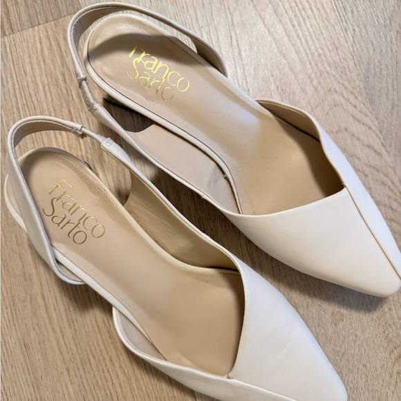 Franco Sarto Women's Elegant Cream Heels - Picture 3 of 12